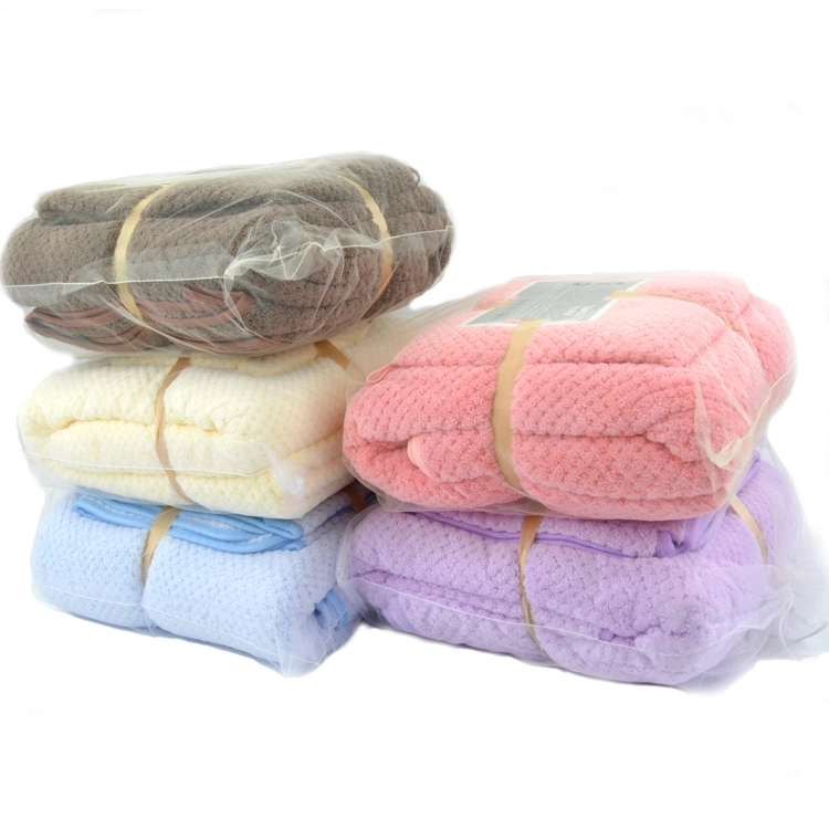 Super Soft Coral Fleece Bath Towel Set Gift Towel Set