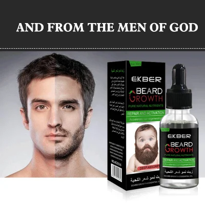Высокое качество 100% чистое натуральное органическое эфирное масло для роста волос Лучшее масло для роста бороды для мужчин